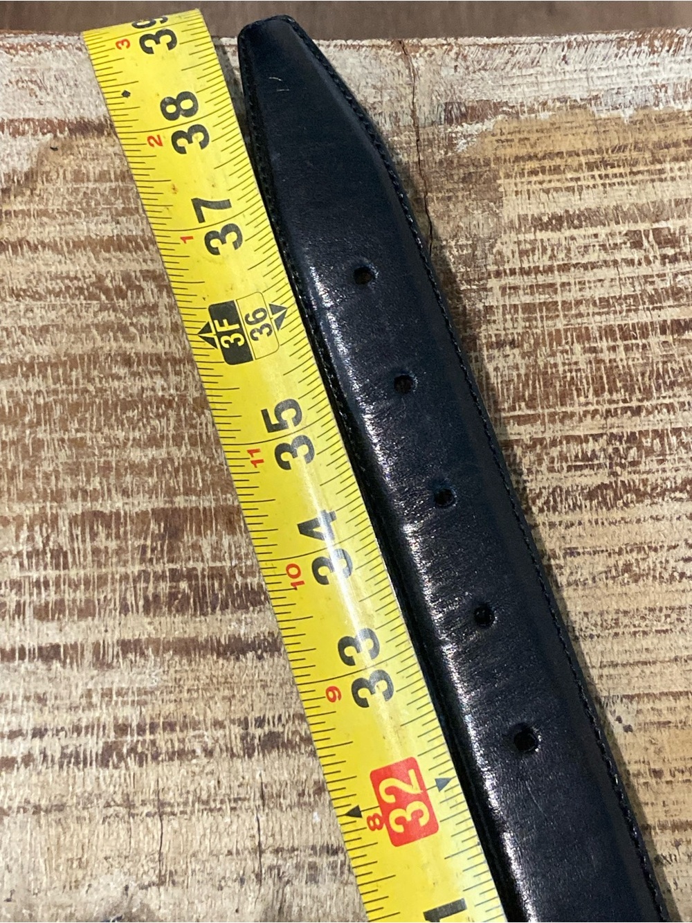 Fossil Black Leather Western-Style Belt with Silver-Tone Heart Accents - Picture 14 of 16